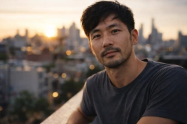 Vibrant correctly exposed photo after AI color and light correction