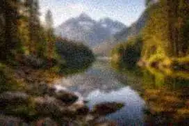 Blurry standard definition low quality image before AI HD conversion