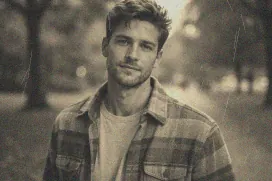 Faded vintage scanned photograph before AI old photo restoration